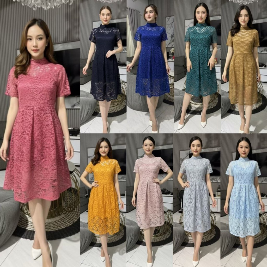 FASHION ANAK - DRESS BRUKAT ANAK REMAJA SHALOM SIZE S & M (7-15TAHUN) - DRESS NATAL ANAK TANGGUNG - 