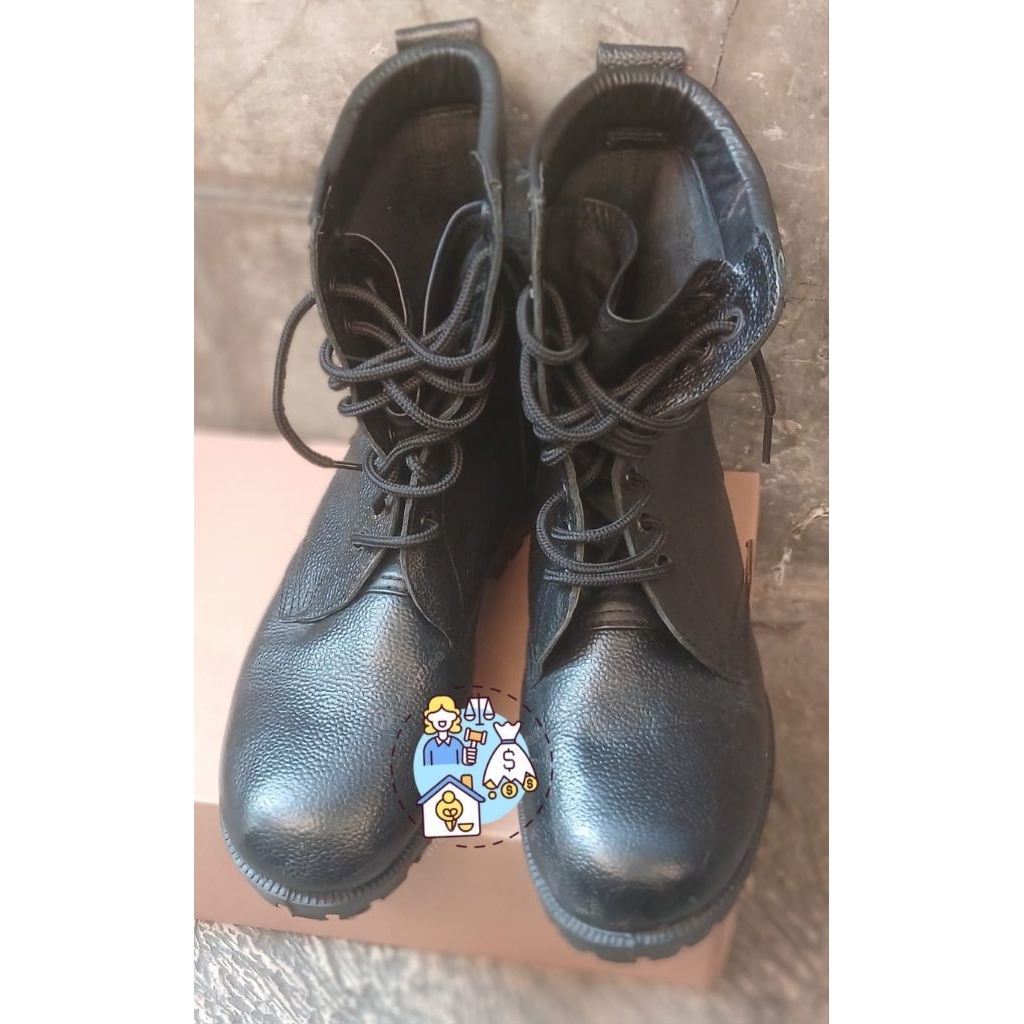 Sepatu PDL Kulit Jeruk Jatah TNI AU