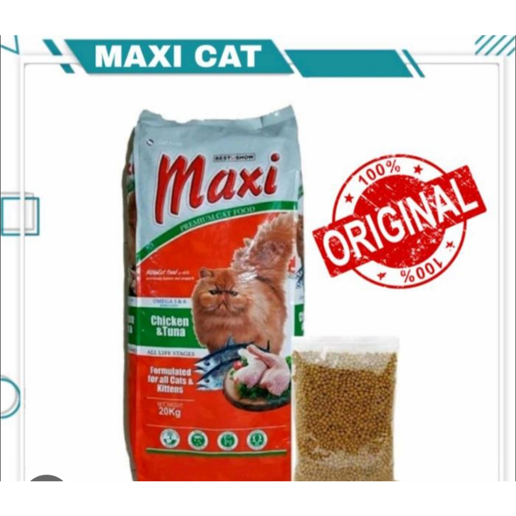 MAXI CAT FOOD BULAT DRY FOOD PAKAN KUCING TUNA AYAM