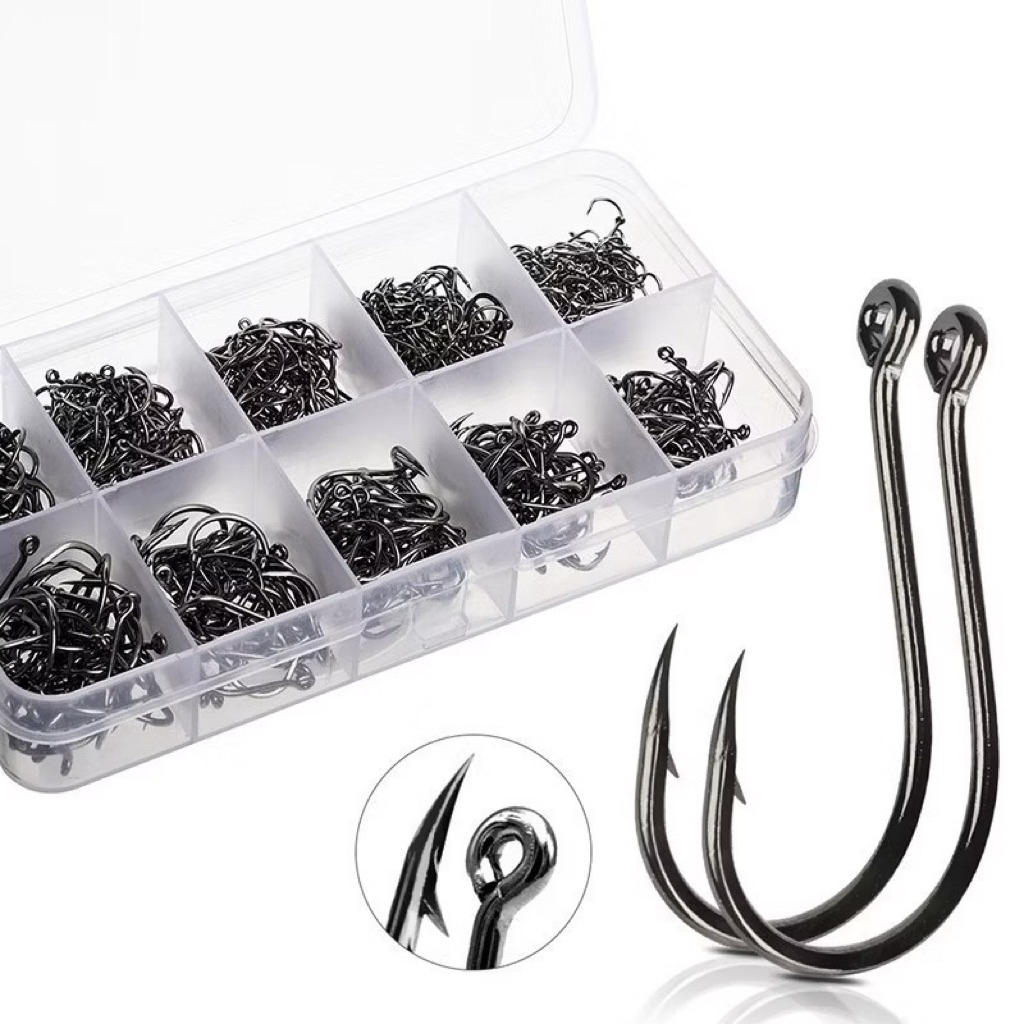 Set Kail Pancing Baja Karbon Tajam dan Tahan Lama 1000 Pcs