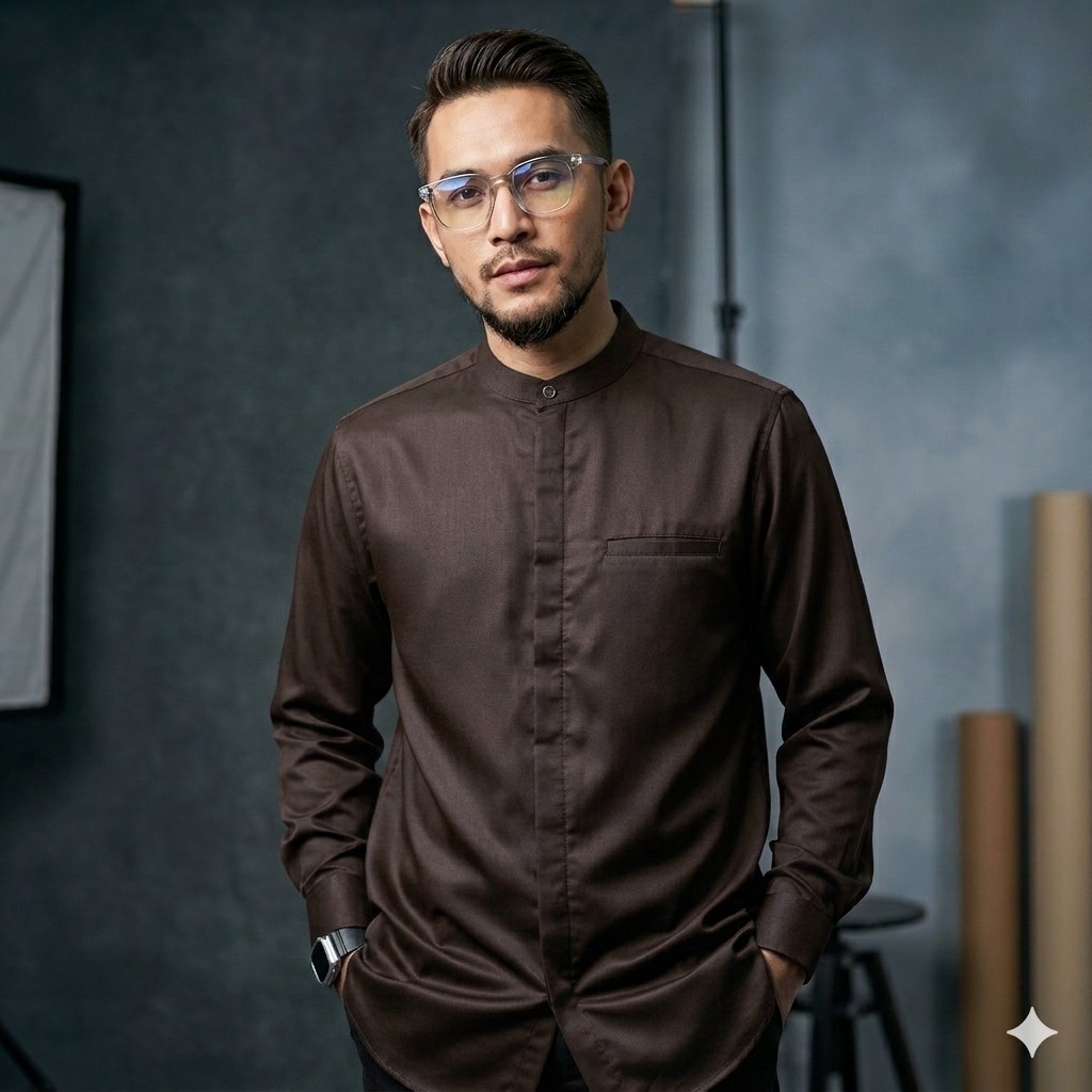 Baju Koko Mahogany Terbaru Lebaran 2026 Baju Muslim Pria Dewasa