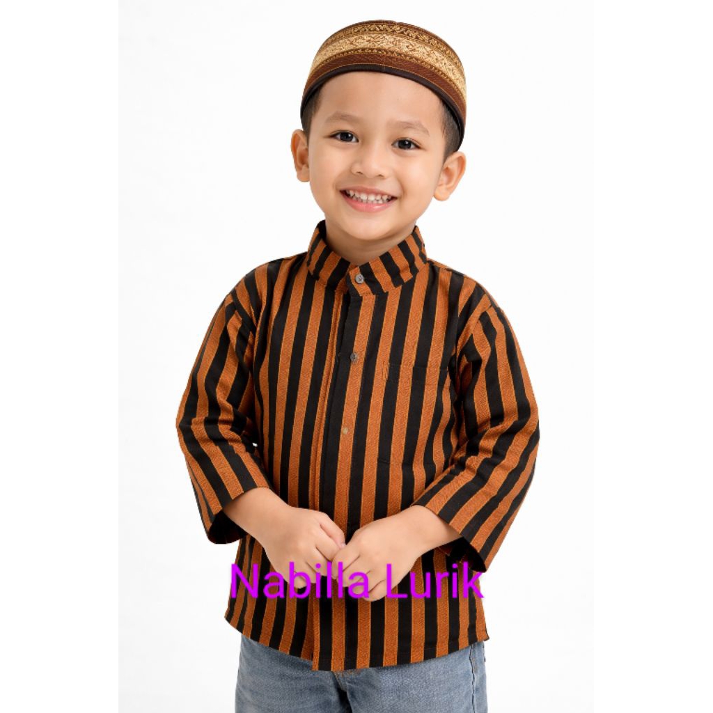 Surjan Lurik Anak Laki laki//Baju Adat Jawa//Pakaian tradisional