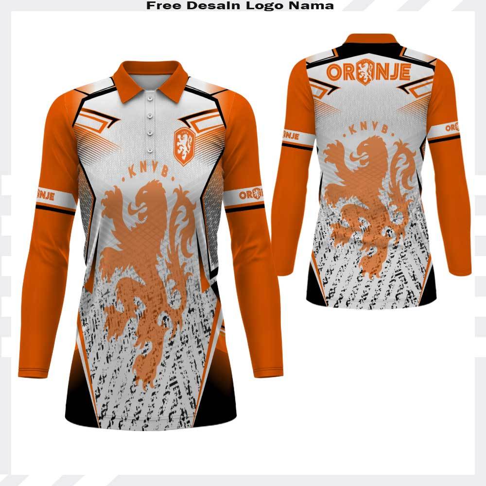 Jersey Tunik Polo Pildun Terbaru 2026 - Jersey Belanda - Jersey Sepak Bola Belanda Piala Dunia 2026