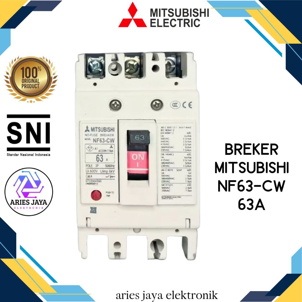 mccb mitsubishi 3phase 63A