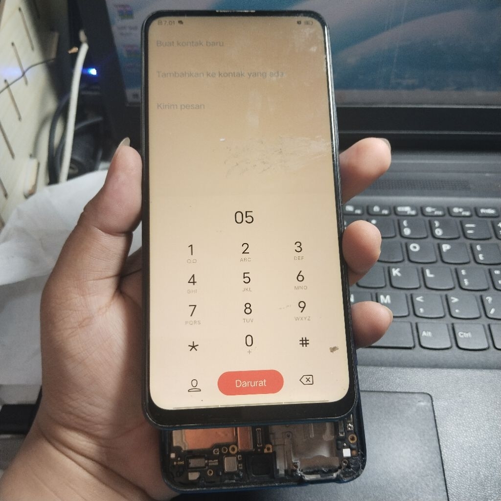 LCD ORI COPOTAN VIVO V15 NORMAL TESTED BONUS FRAME SET