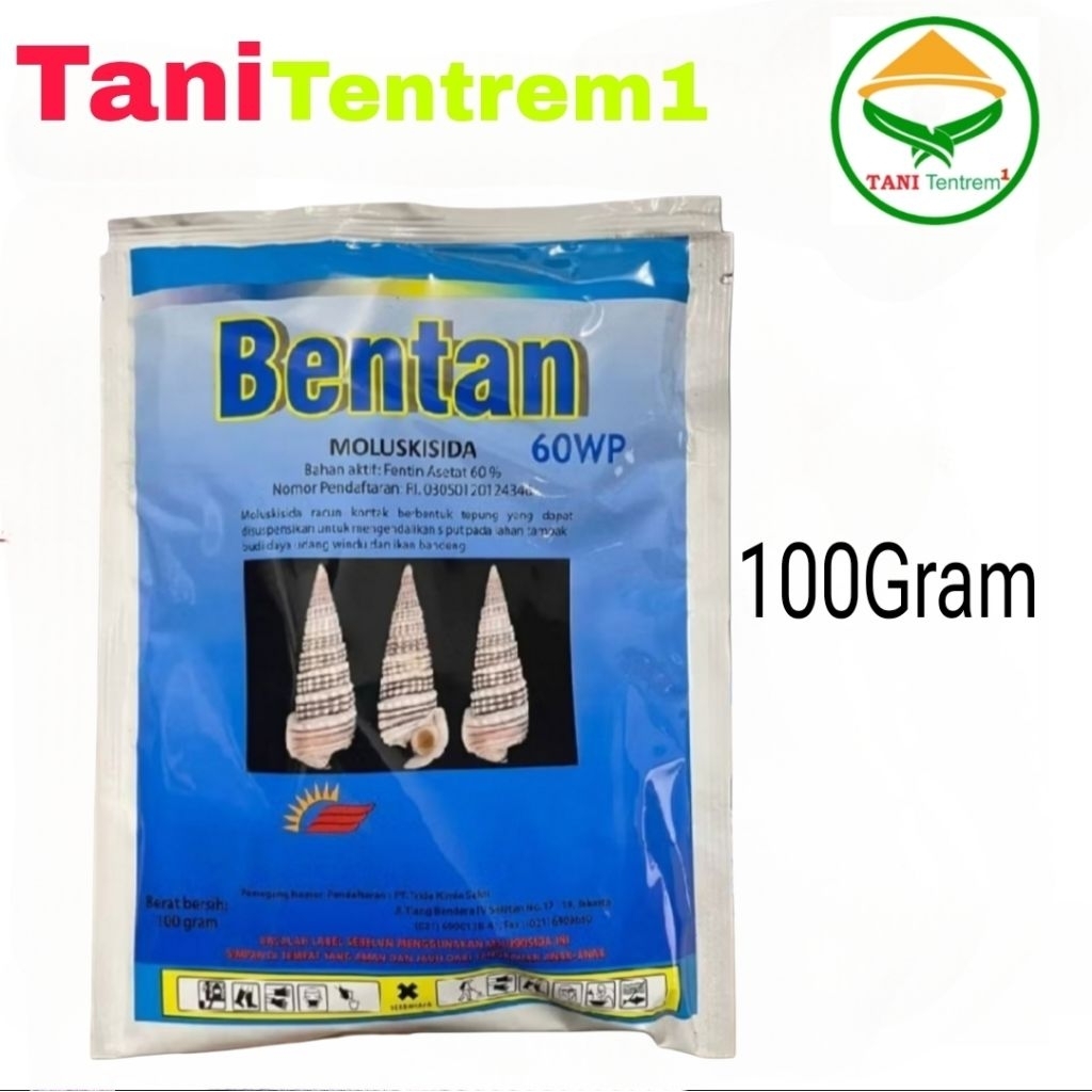 Bentan 60WP 100gr Biru Pembasmi Siput keong