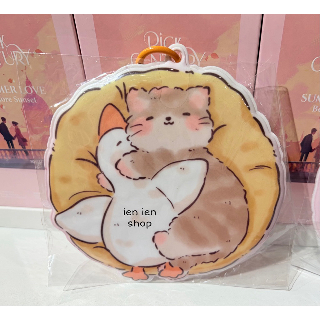 ien ien FANZ STUDIO Cat with Goose Card Holder