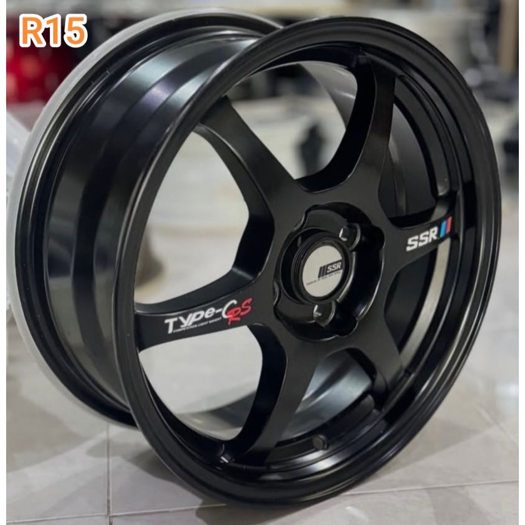 Velg SSR Type C R15 Black 4x100