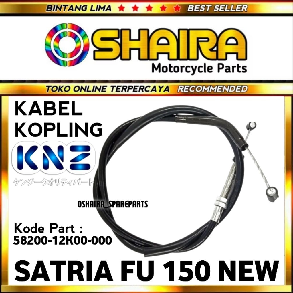 KABEL KOPLING SATRIA FU 150 NEW / KODE PART 58200-12K00-000 / TALI KOPLING SATRIA FU 150 NEW / KABEL