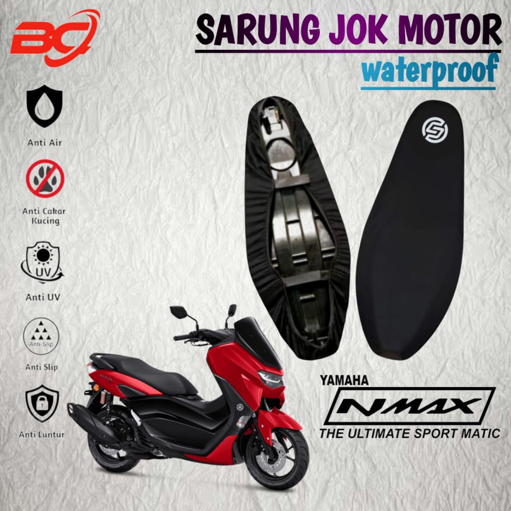 sarung jok motor anti air YAMAHA NMAX,NMAX NEO,NMAX TURBO,cover jok motor anti slip,anti cakar kucin