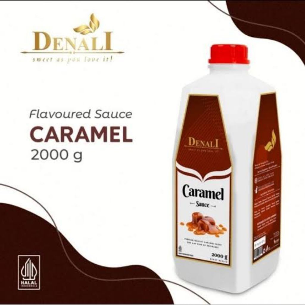 Denali Caramel Sauce 2000 Gram - Sauce caramel - Topping minuman - Cararamel sauce