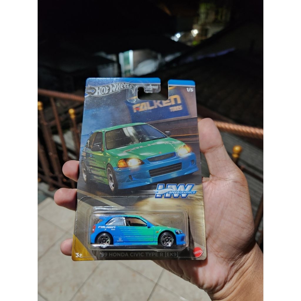 Hotwheels Honda Civic ek9 (Falken)