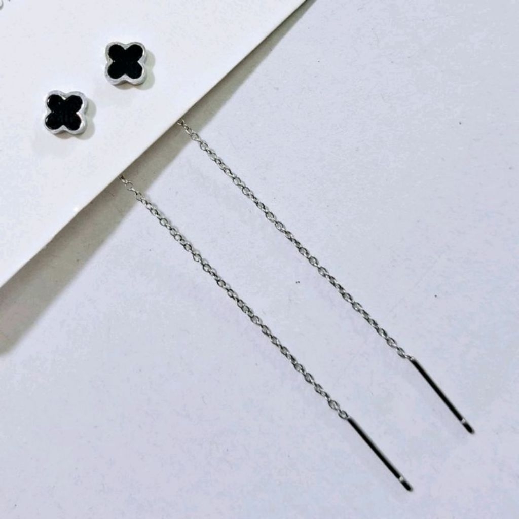 ANTING TUSUK WANITA PANJANG TITANIUM KOREA CANTIK