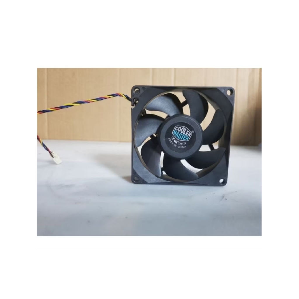COOLER MASTER Kipas DC 12volt High spedd 0.45A 8cm tebal 2.5cm 4pin Original