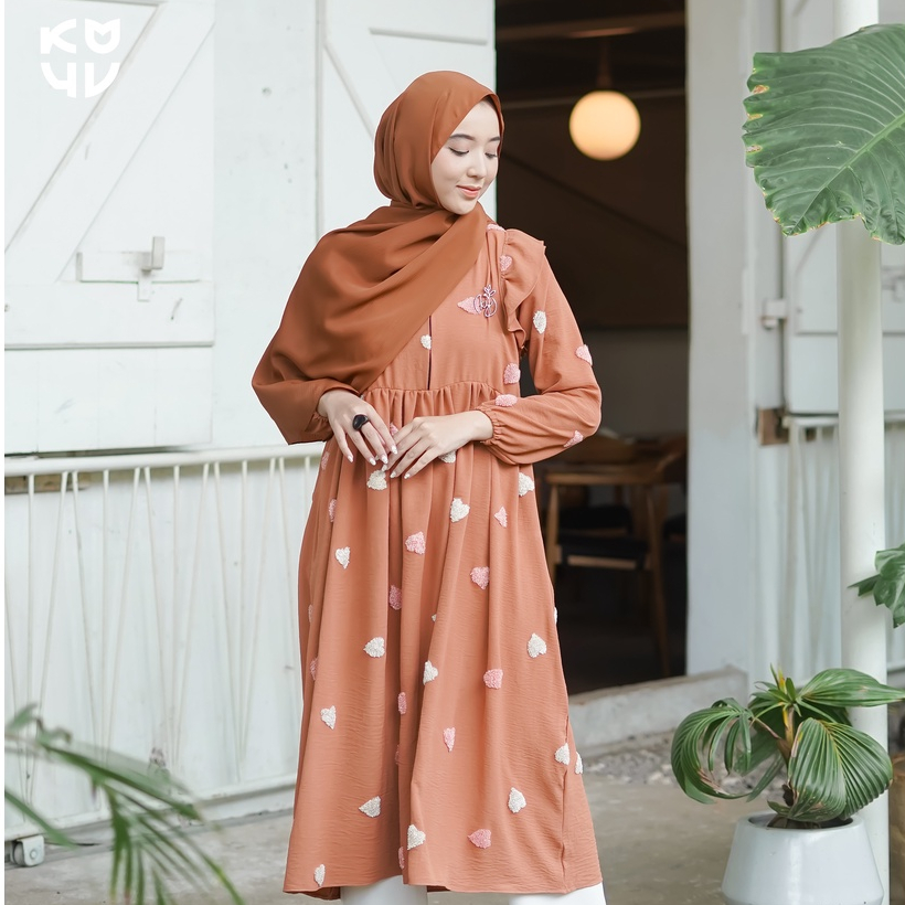 Koyu Hijab Atasan Maira Midi Dress