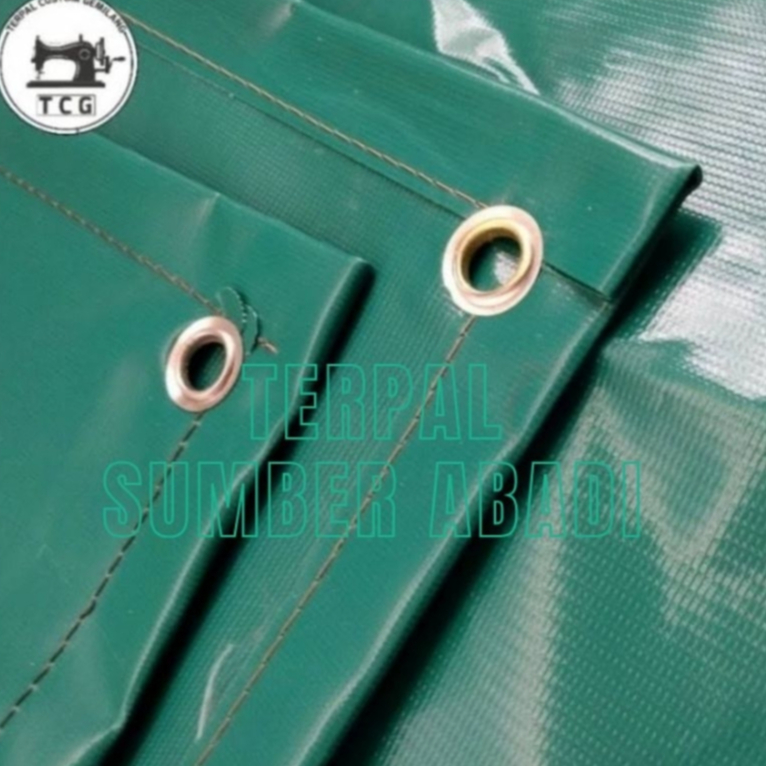 terpal tenda semi karet pvc 3,5m x 4m terpal terpaulin tebal