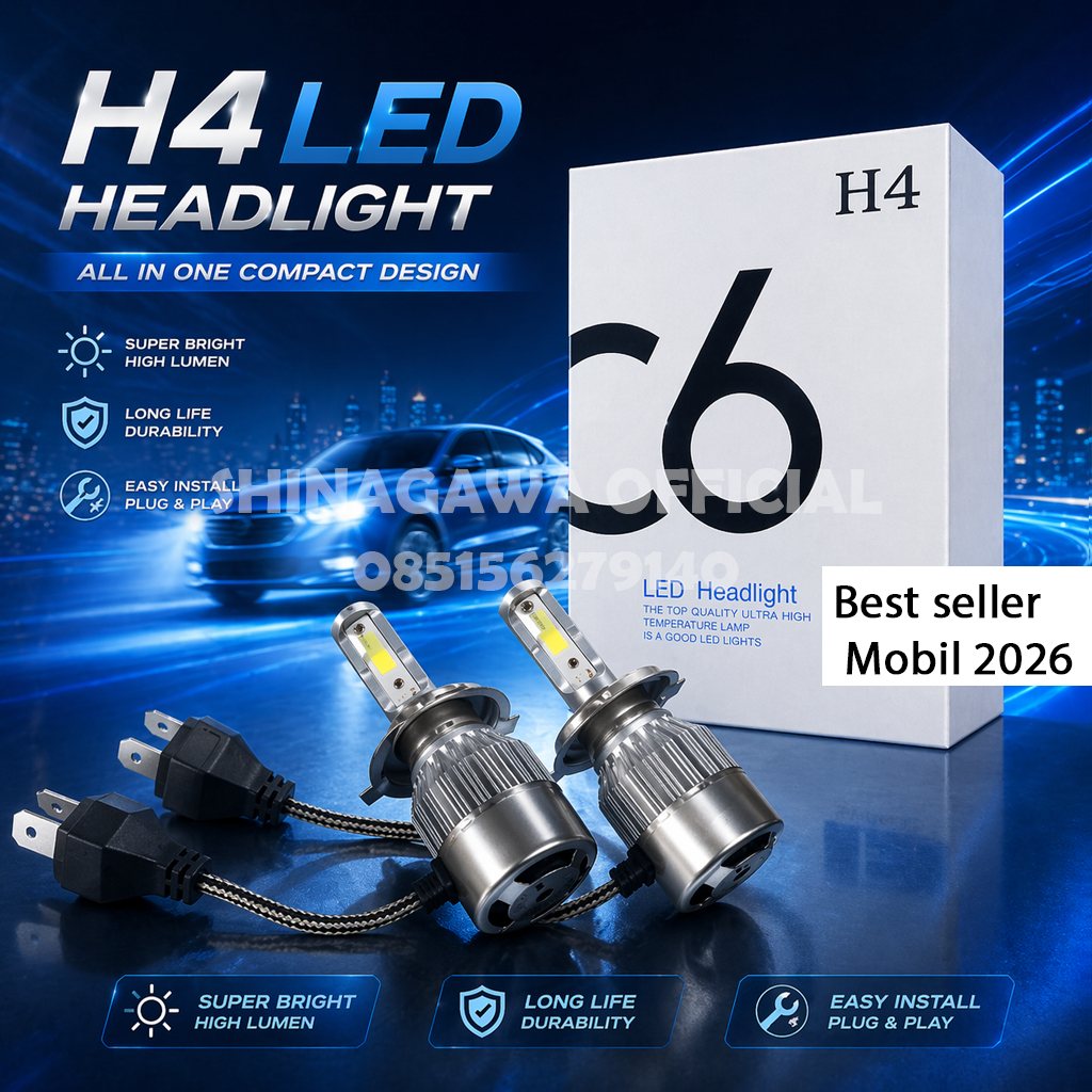 Lampu LED mobil C6 original