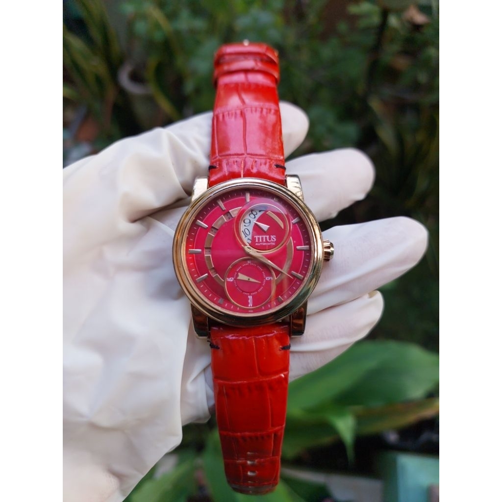(Harga Net) Jam Tangan Titus 06-1262 All Original Mechanical Double Power Automatic & Manual Winding