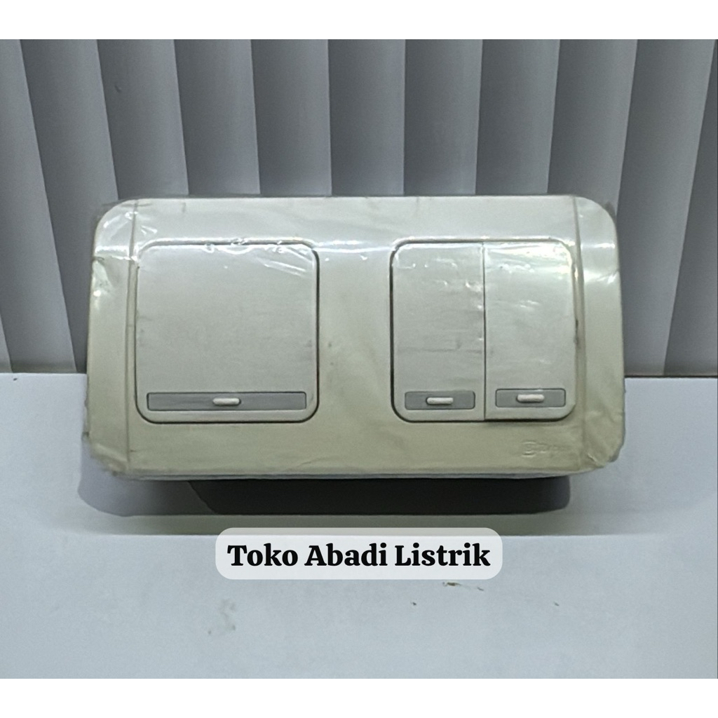Broco Saklar 1 Engkel + Saklar 2 SERI Galleo G26162