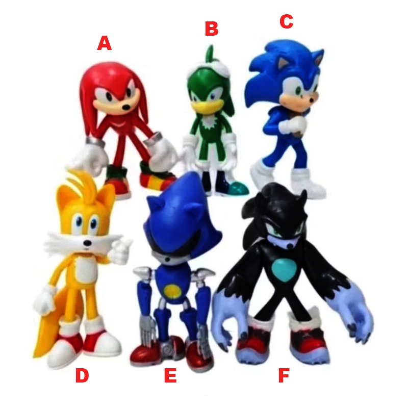 Figure sonic The hedgehog Topper Cake mainan