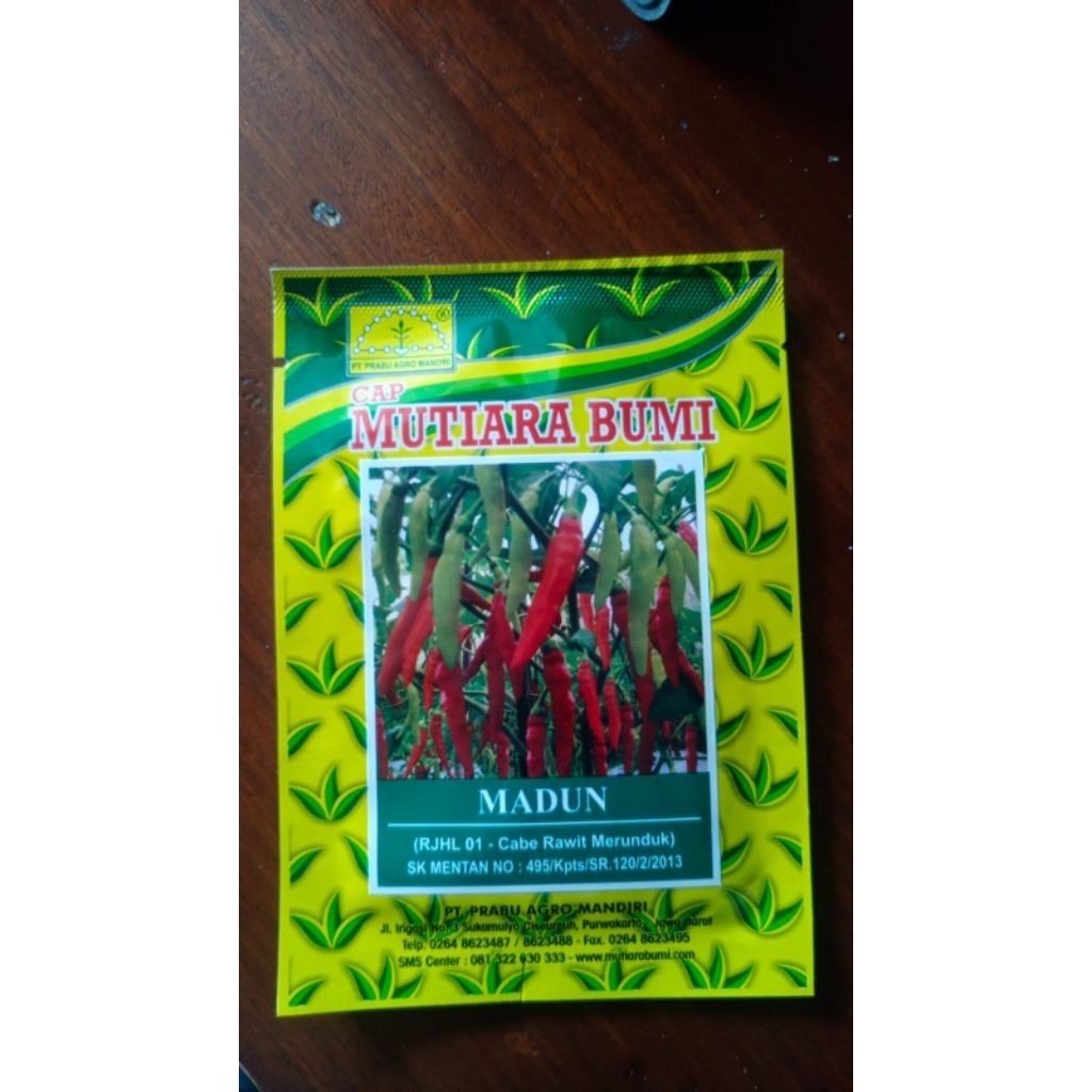 Benih Cabai Rawit Putih Merunduk MADUN 10Gr