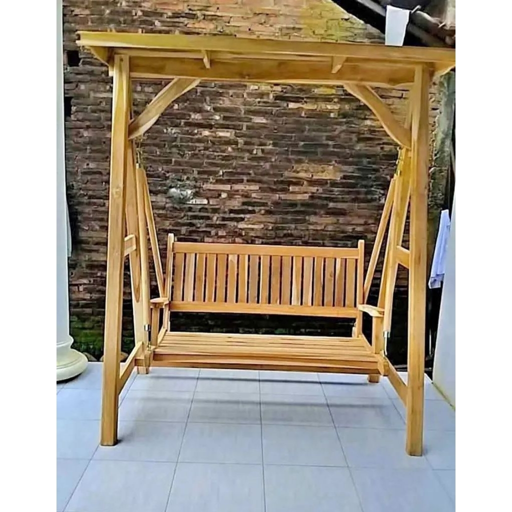 Ayunan kayu jati Ayunan jati outdoor ayunan jati jepara ayunan taman teras