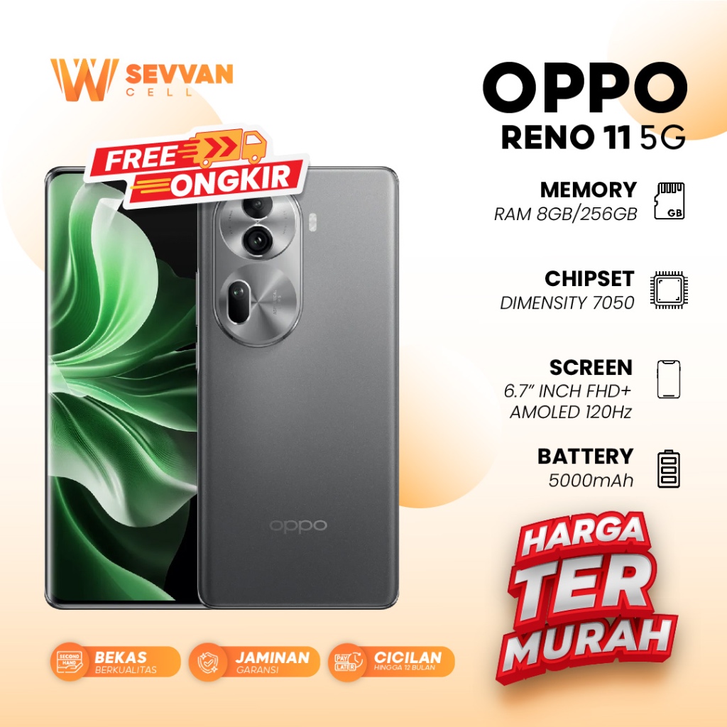 Handphone Oppo Reno 11 5G Ram 8 256GB