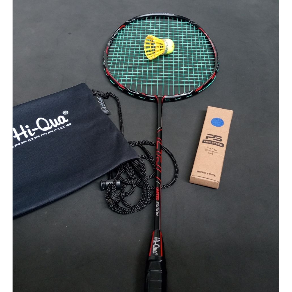 Raketbbadminton bulutangkis bekas second original hiqua ltj addicted
