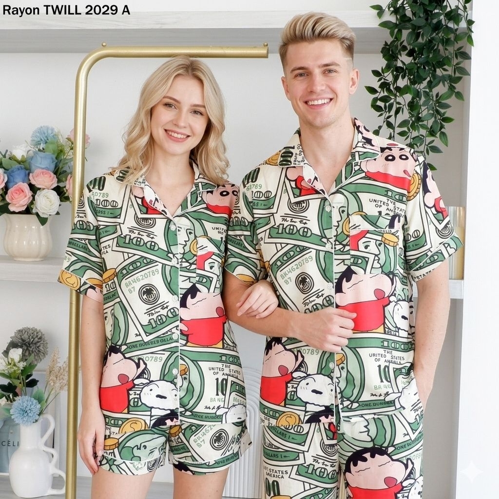 GOODNITES - Piyama Twill couple shinchan 2029A (M-L-XL-XXL-XXXL)