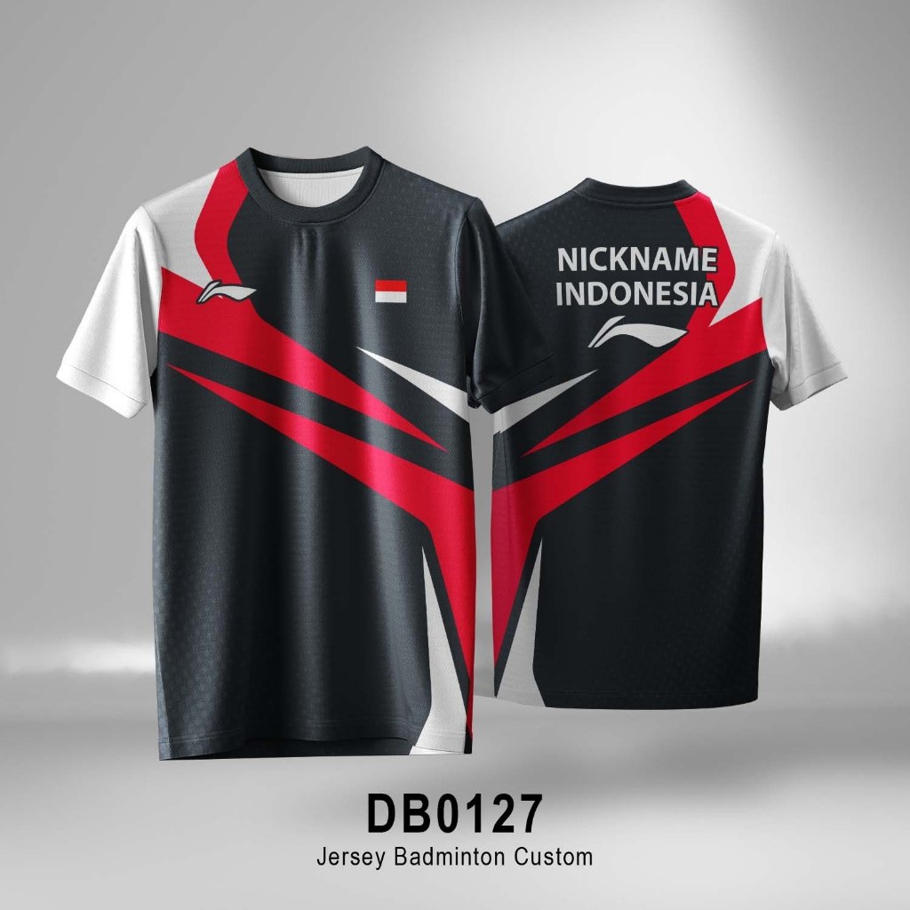 Jersey Badminton Custom Nama Gratis
