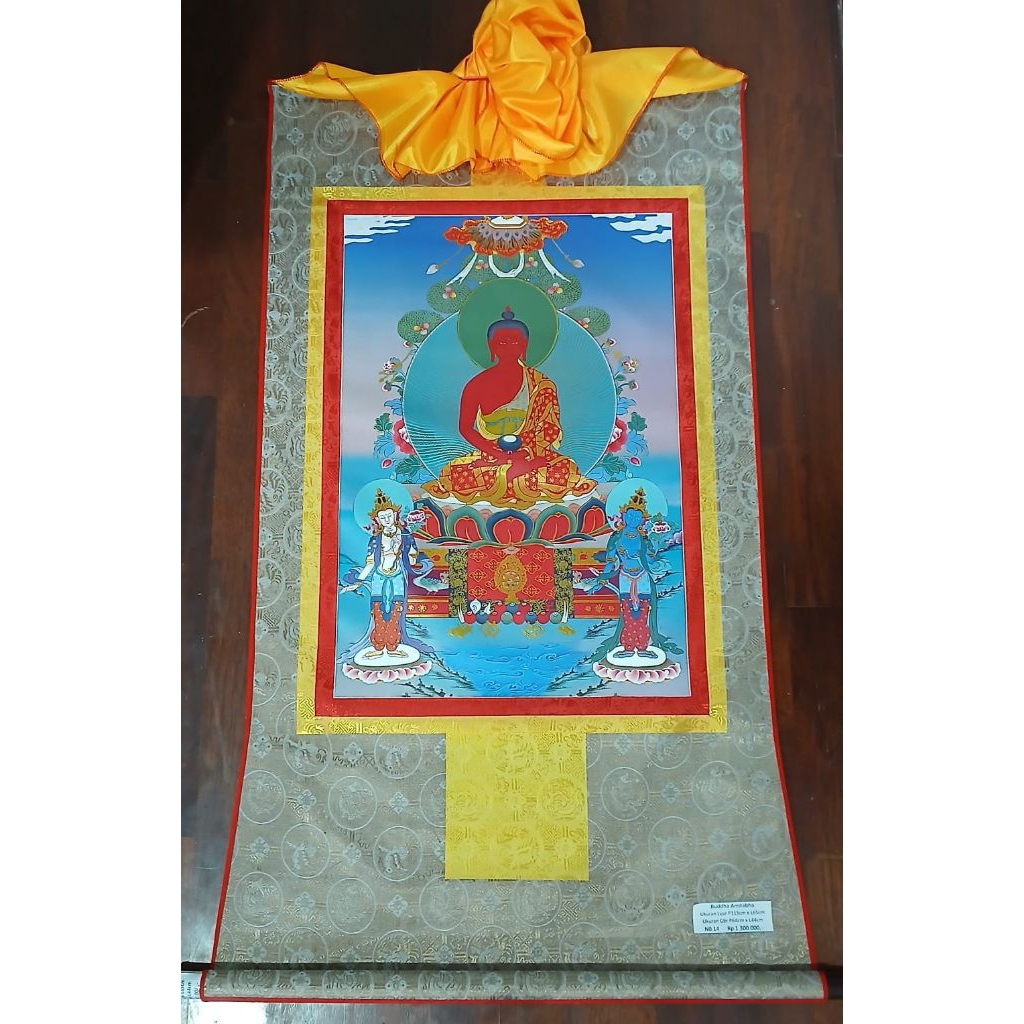 Thangka  Amitabha ( 14 ) - Lukisan Thangka - Tibetan Nepal