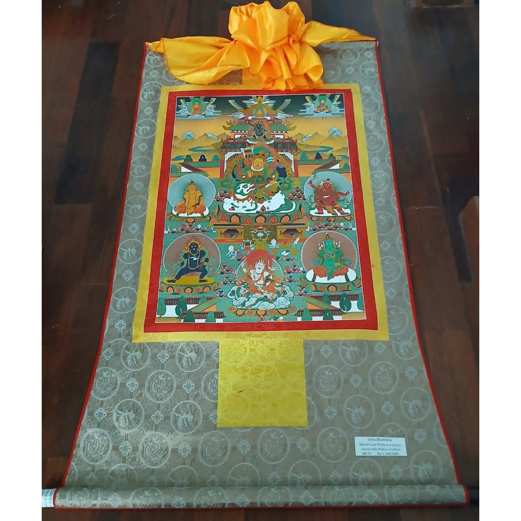 Thangka  5 Zhambala ( 17 ) - Lukisan Thangka - Tibetan Nepal