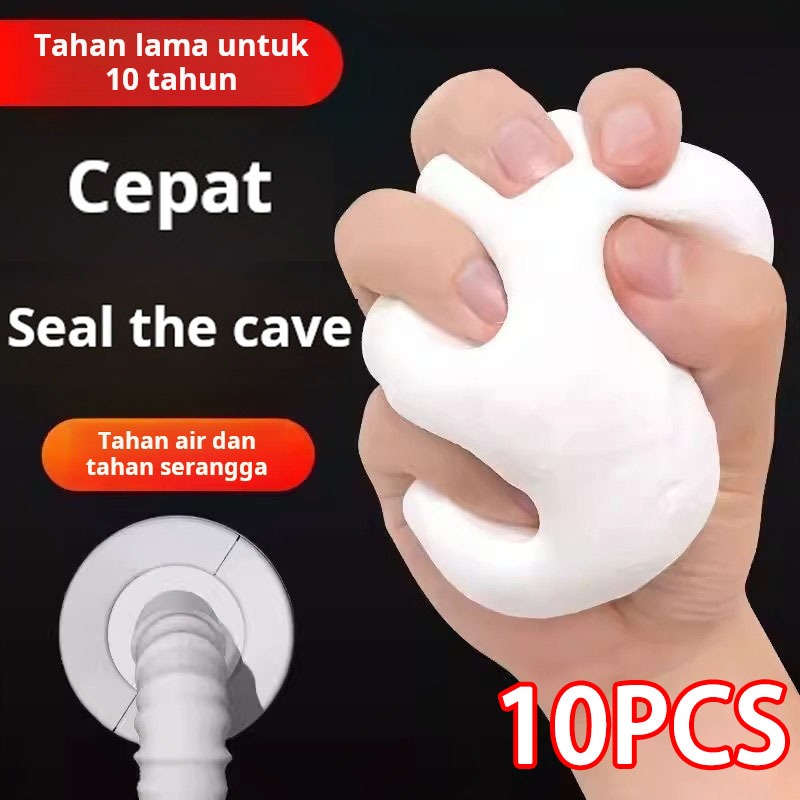 10PCS Dempul penutup lubang AC, bahan pengisi anti bocor dan bahan kedap air untuk pipa saluran pemb