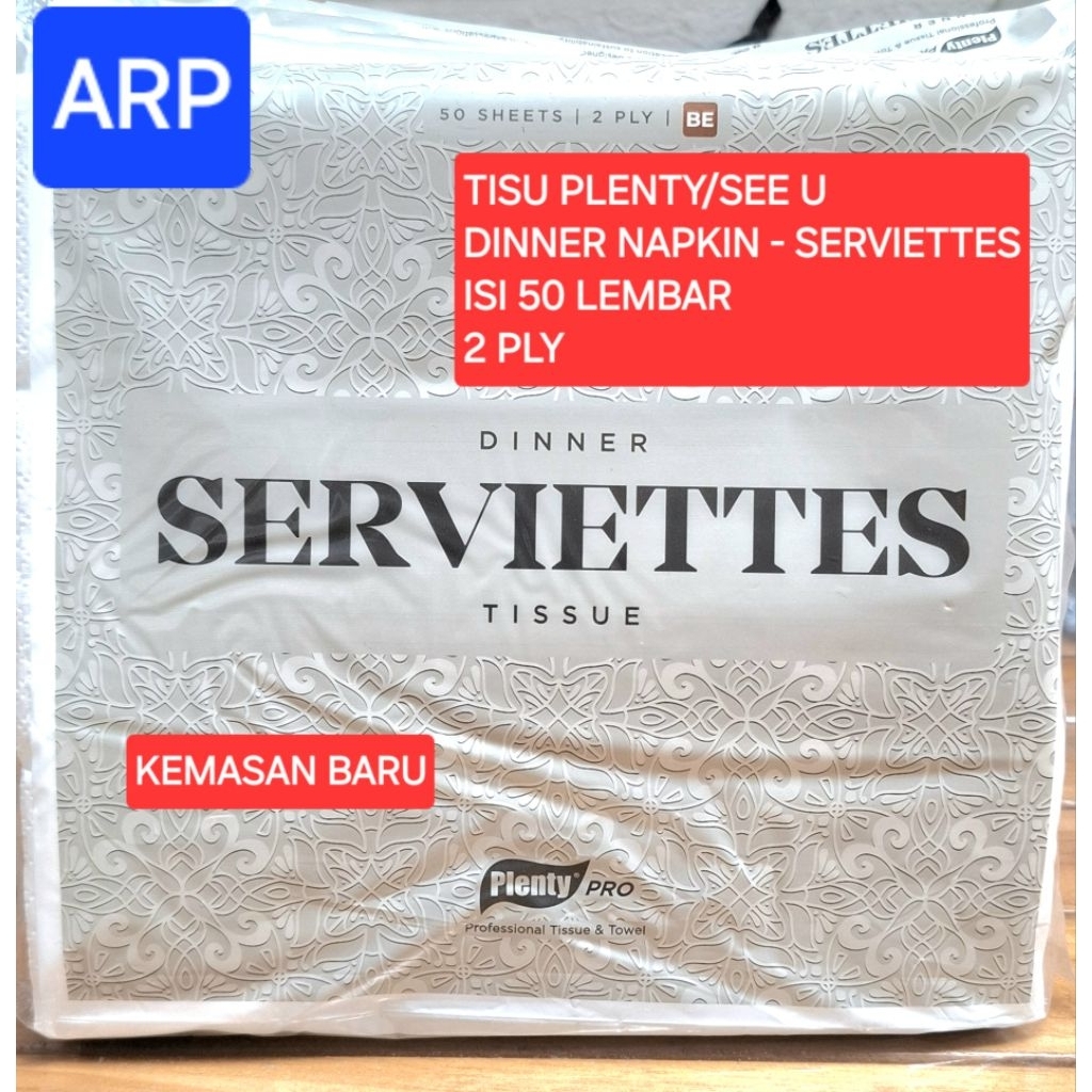 Tisu Plenty Luncheon 20x20cm/tisu plenty dinner