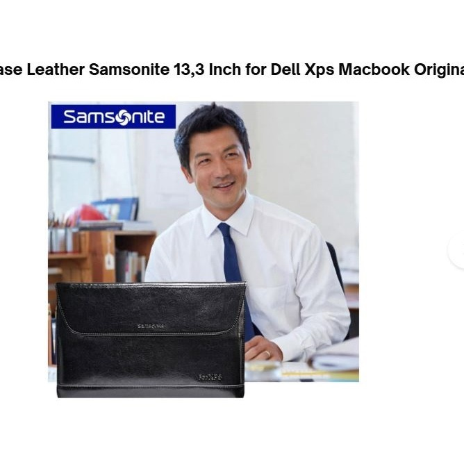 Sleeve Case Pelindung Laptop Leather Samsonite 13,3 Inch for Dell Xps Macbook Original