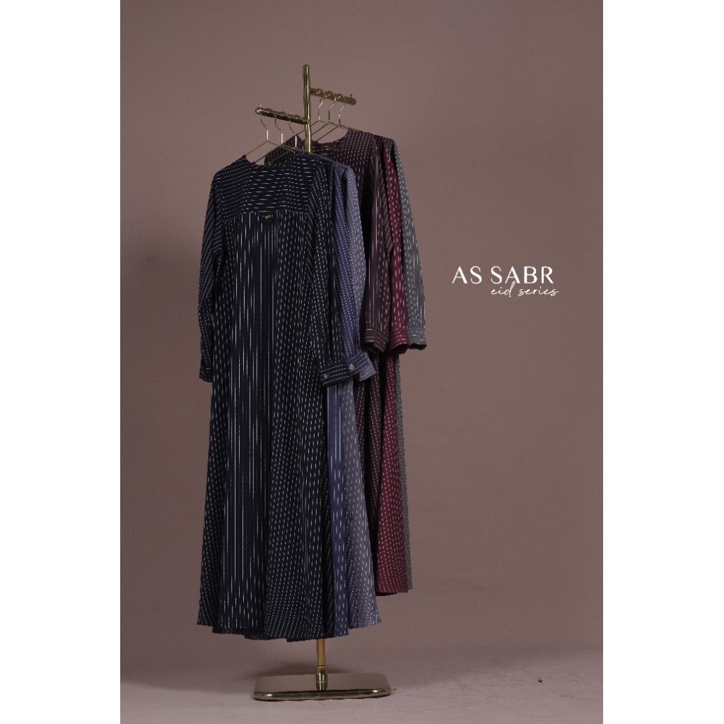 AS SABR Eid Series Gamis & Khimar Bandana KHIBAN (dijual terpisah) - Shafa Jilbab Safago #dhiyasyari