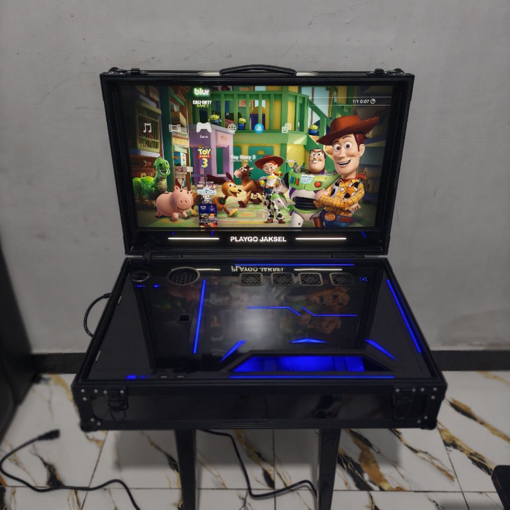 PS Box PlayBox PlayStation PS3/PS4/PS5 layar 25 Inch - Tipe Techno