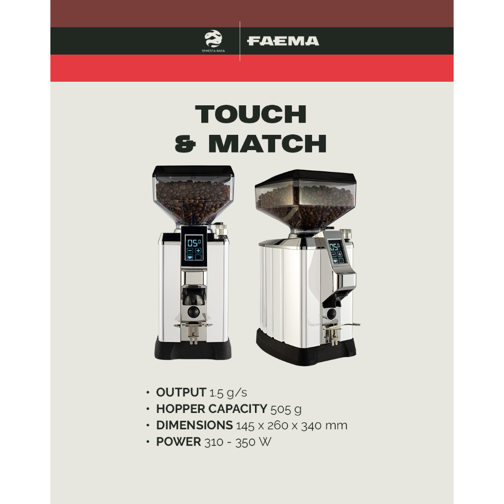FAEMA TOUCH & MATCH | Mesin Kopi - Mesin Espresso
