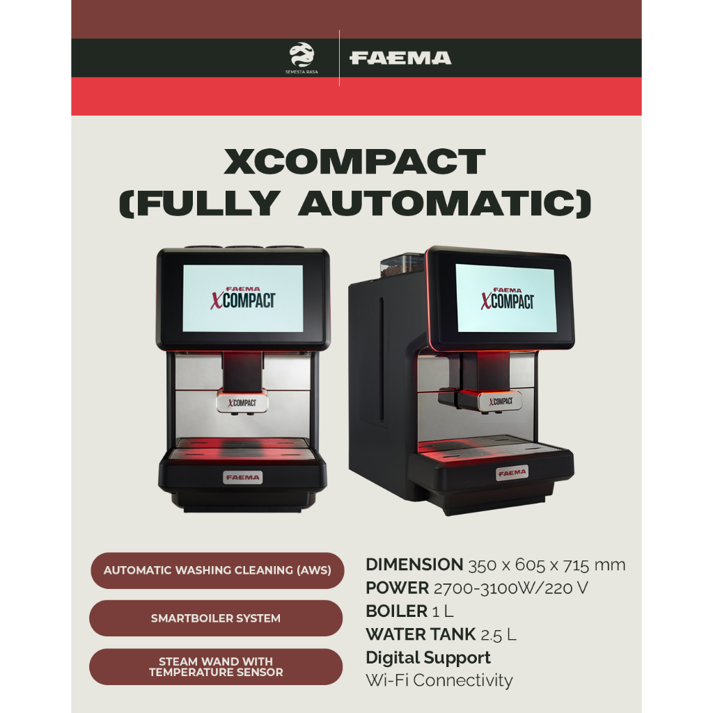 FAEMA XCOMPACT | Mesin Kopi - Mesin Espresso