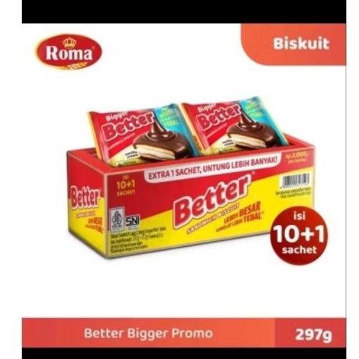 biskuit better 1 dus isi 10+1 rasa coklat
