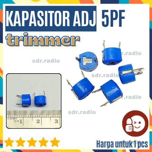trimer kapasitor variabel 5 pf trimmer capacitor variable 5pf Capacitor Trimmer Kapasitor Trim 6mm V