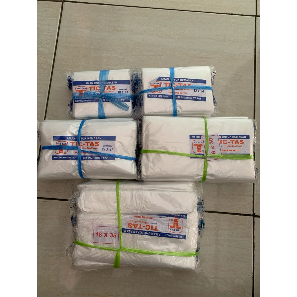 Plastik Tic-Tas | Kantong Plastik Tic-Tas | Plastik Tic-Tas Berbagai Ukuran