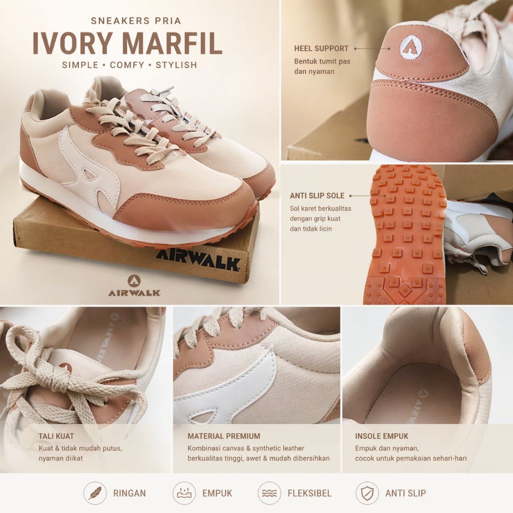 AIRWALK sepatu sneakers cowok/cewek