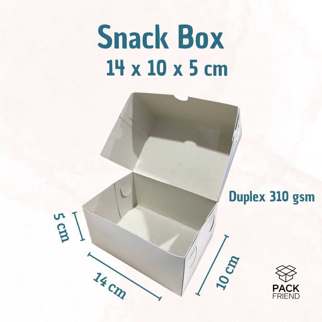 Dus Snack Box/ Snack Box 14x10x5/ Box Snack Roti Jajanan Pasar/ Dus Snack Makanan