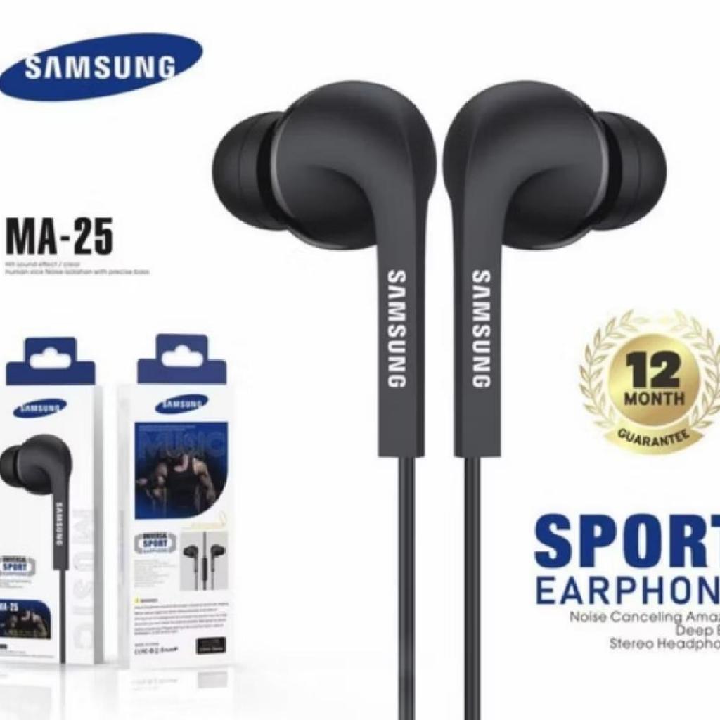Headset Hf Hansfree Bass Samsung MA-25 Super Bass+ Mic Extra Black edition