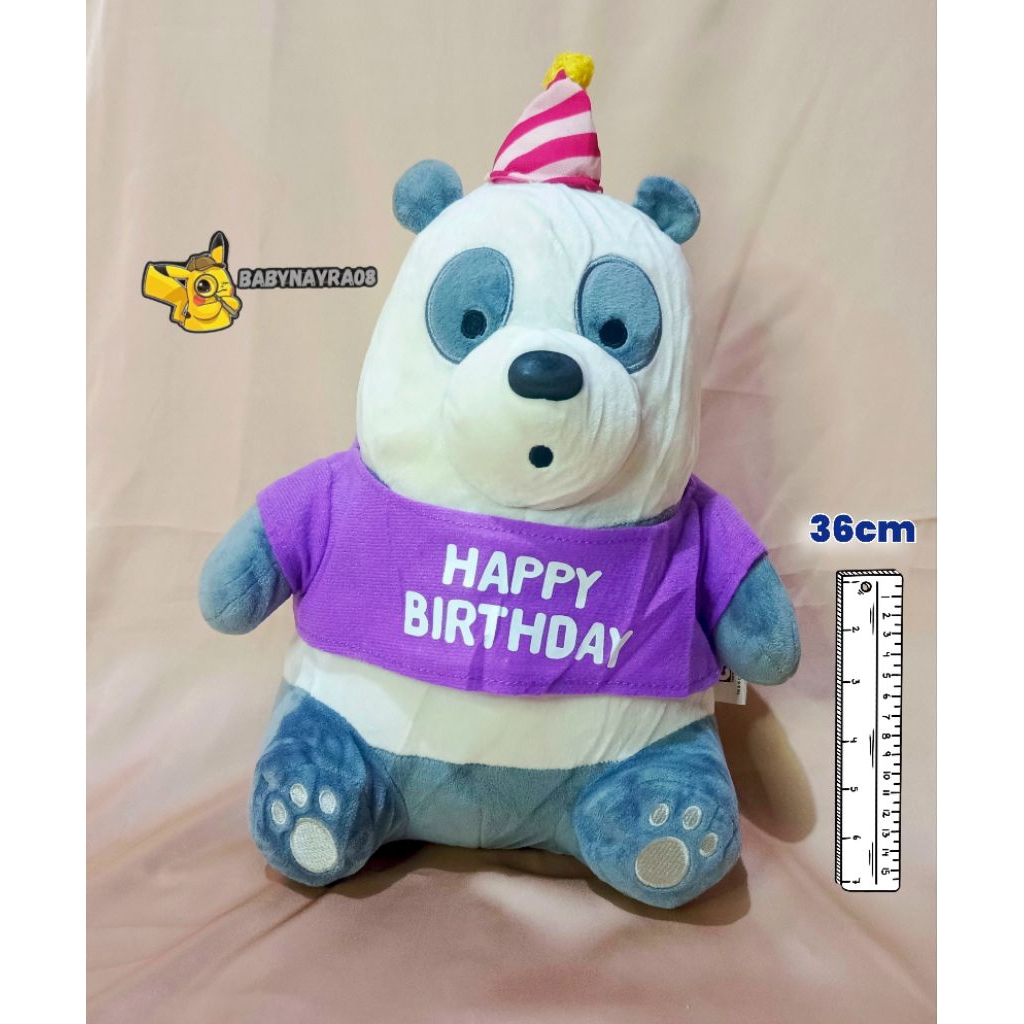 BONEKA PANDA WE BARE BEARS BIRTHDAY ORIGINAL CARTOON NETWORK