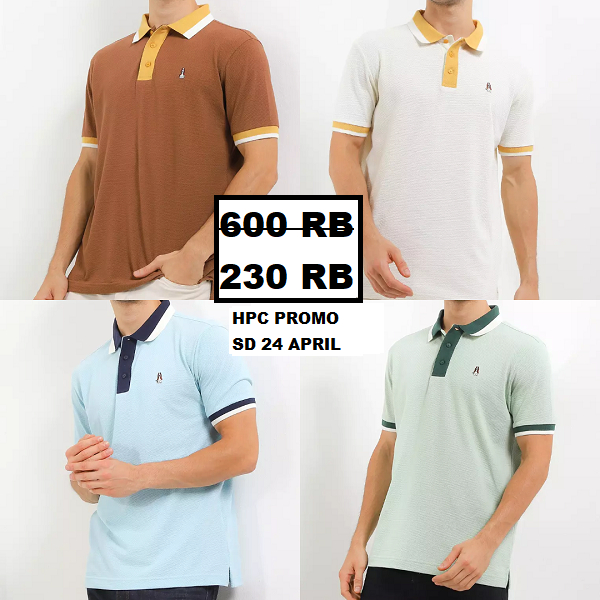 Kaos kerah Hush Puppies pria seri CHANNI sale ORIGINAL 100%