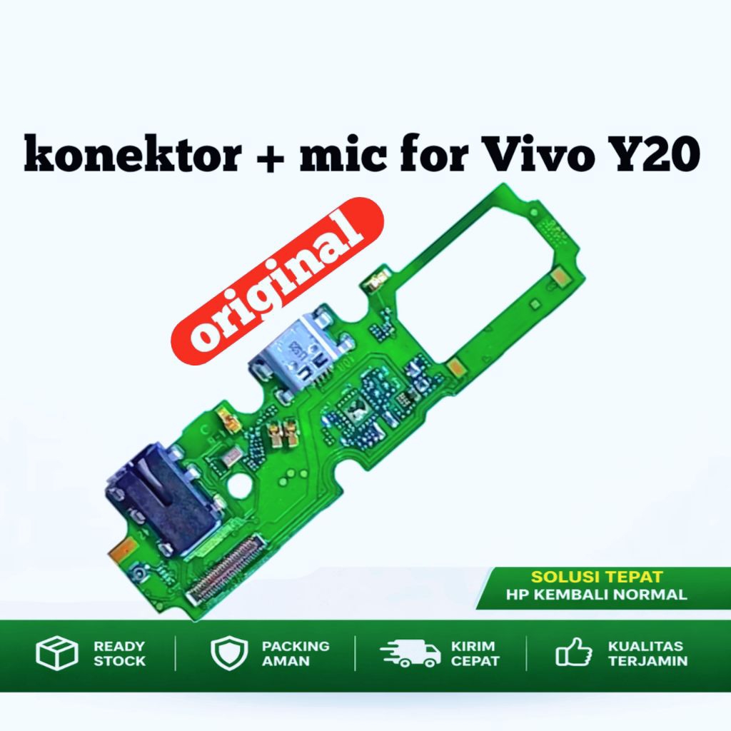 konektor papan cas untuk hp Vivo Y20 konektor charger board