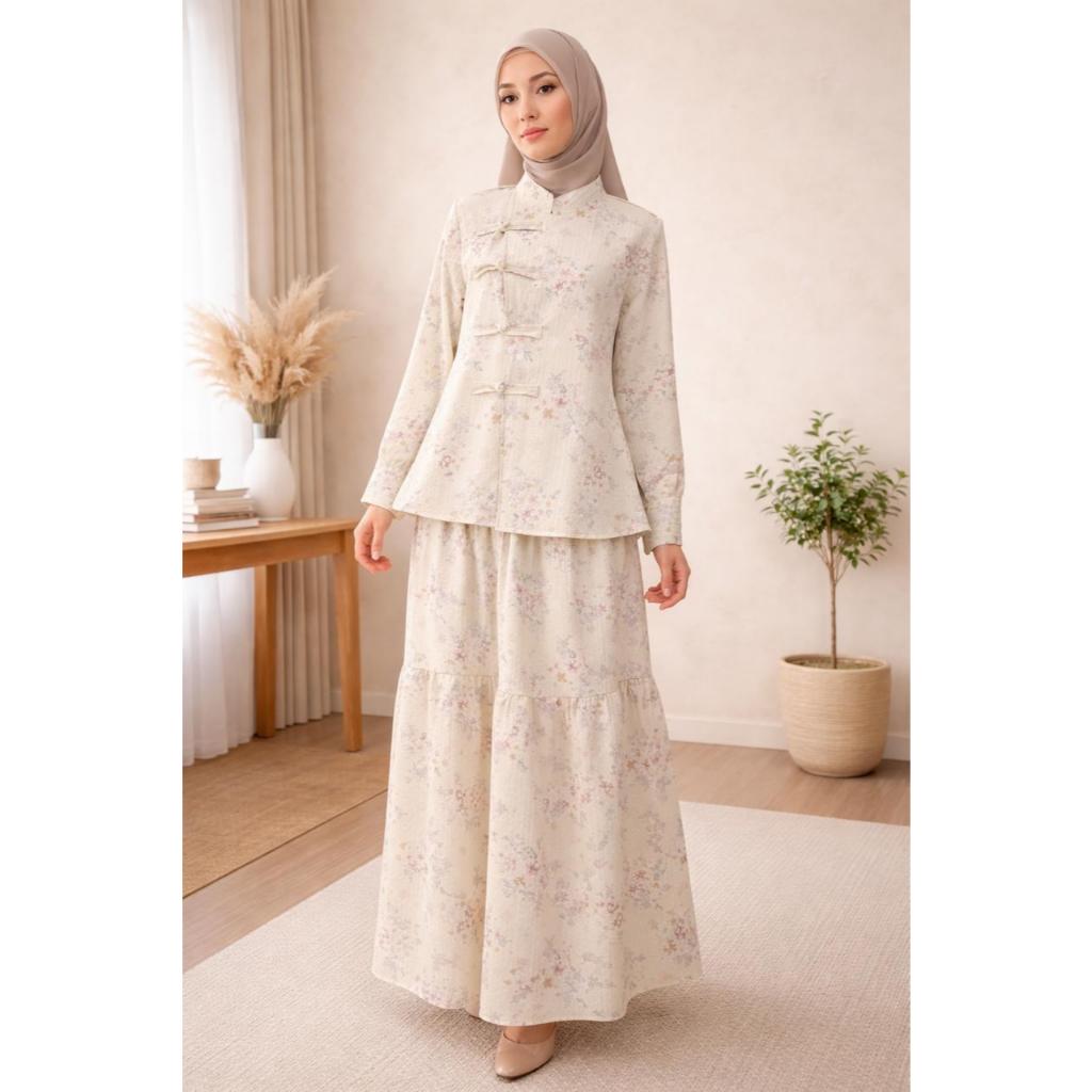 Setelan Wanita Kekinian Kimora Cheongsam Set Muslim