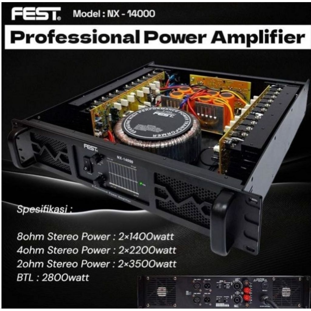 POWER AMPLIFIER NX-14000 ORIGINAL FEST NX-14000 CLASS H NX14000